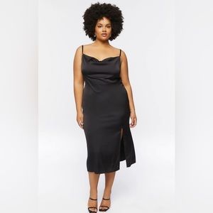 J FOR JUSTIFY Navy blue Slip Midi Dress